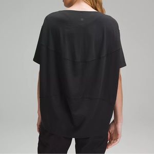 Lululemon Back in Action shirt Size 14 Black